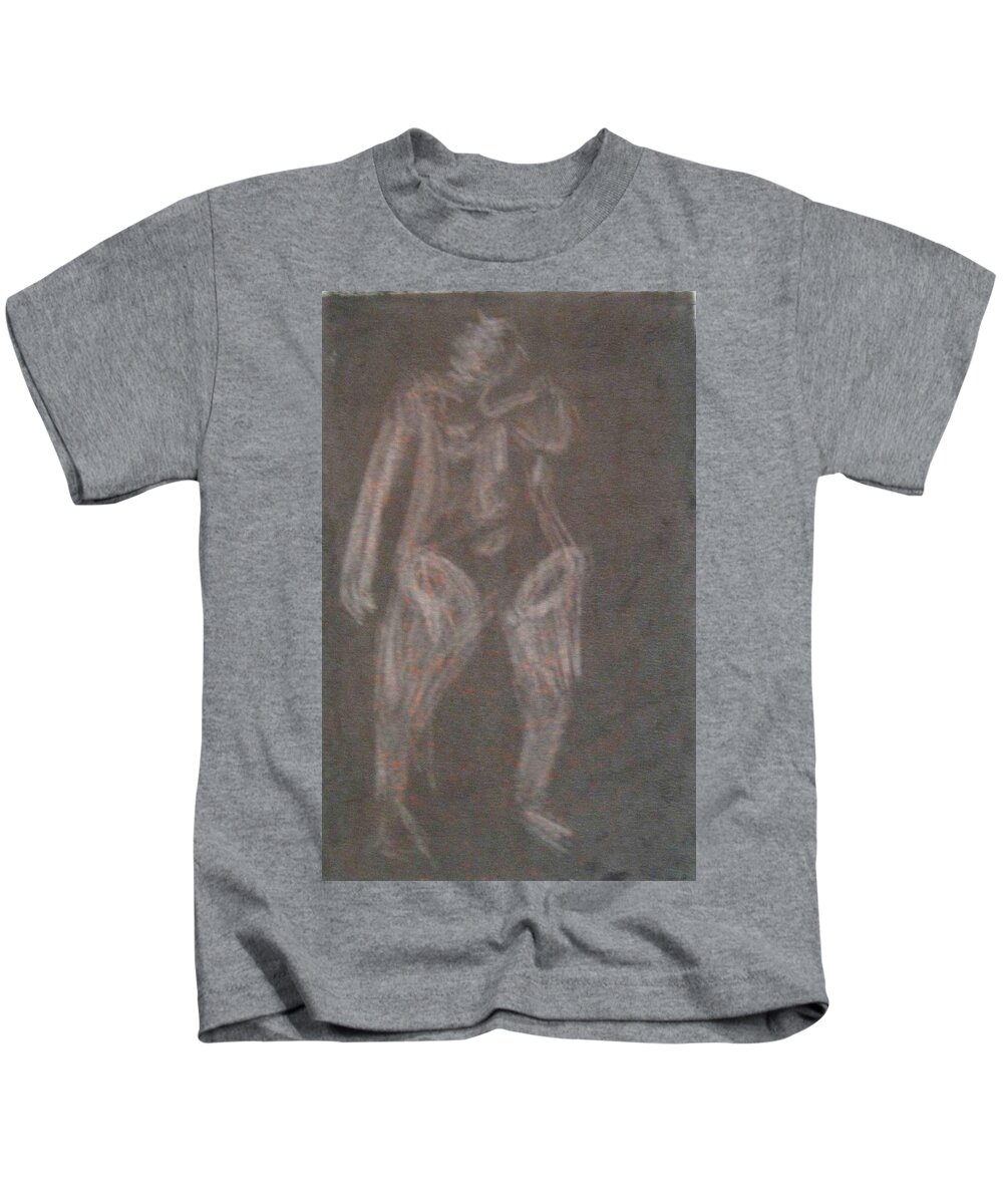  Kids T-Shirt featuring the drawing model named Helene four by AJ Brown