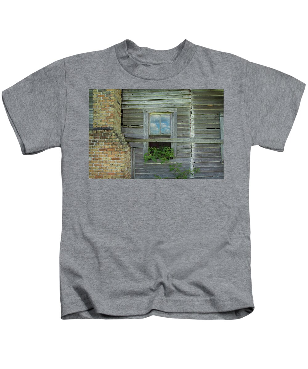 Historic Kids T-Shirt featuring the photograph Nature Takes Over by Kelly Gomez