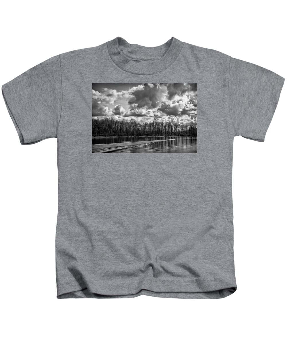 Rivers Kids T-Shirt featuring the photograph Open Waters by Steven Clark