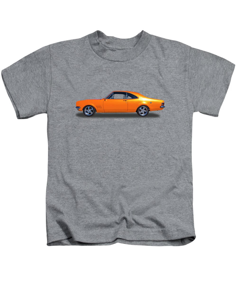 Car Kids T-Shirt featuring the photograph Orange Glow by Keith Hawley