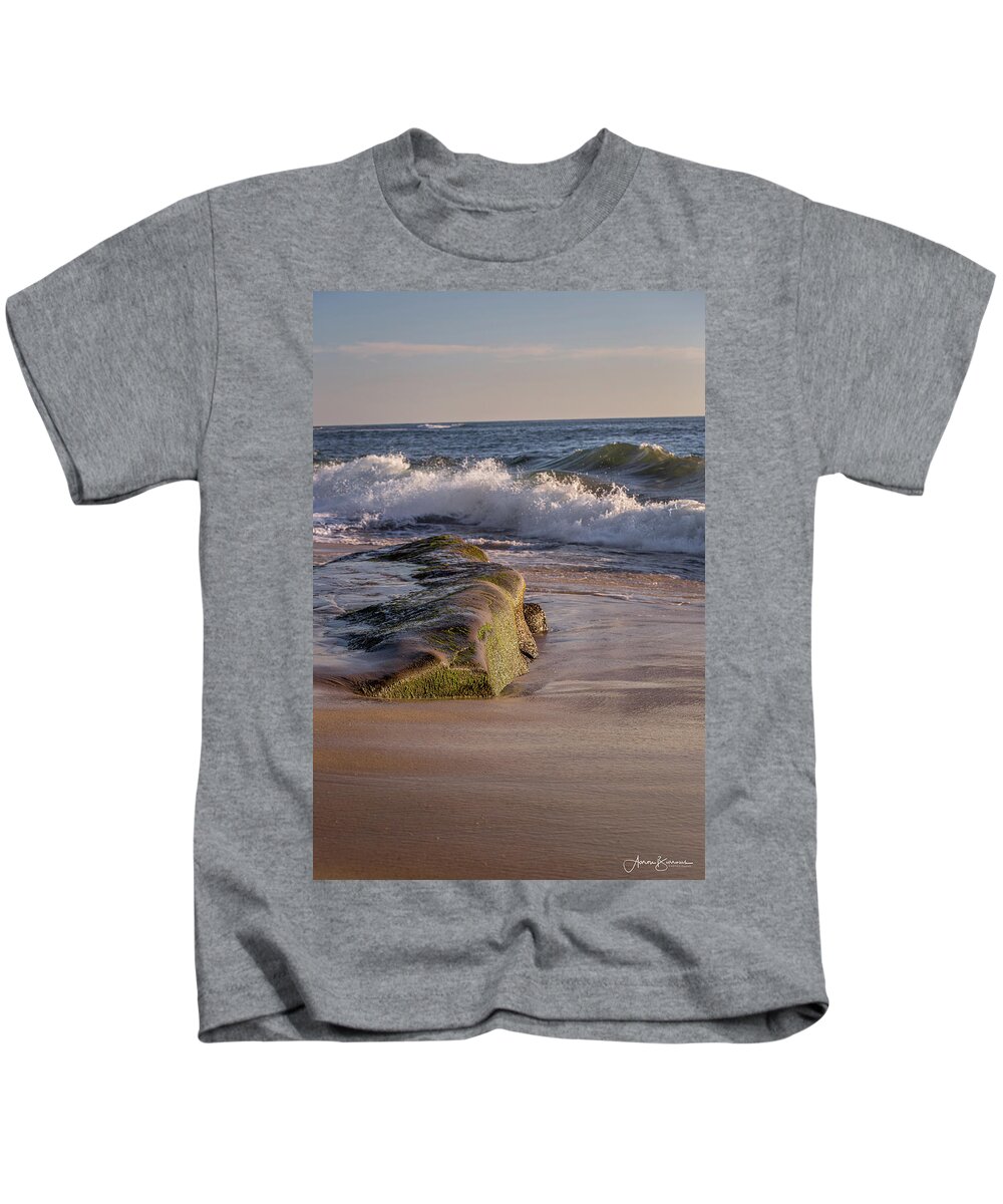 Beach Kids T-Shirt featuring the photograph Out of the Sand by Aaron Burrows