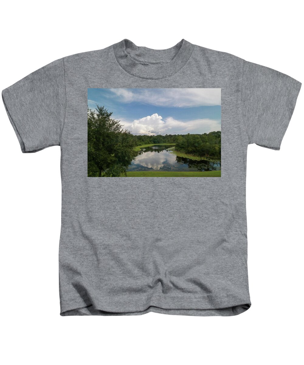 Clouds Kids T-Shirt featuring the photograph Perfect Reflection by Rick Redman