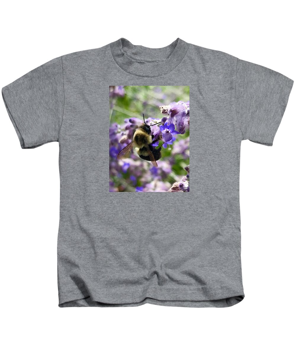 Bumblebee Kids T-Shirt featuring the photograph Pollinator by Tom Johnson