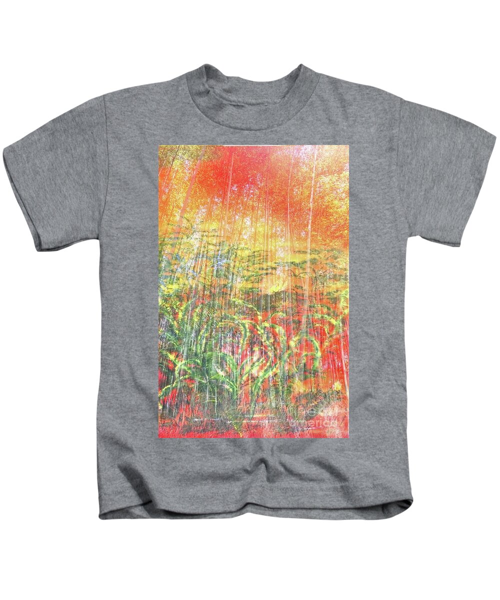 Aina Kids T-Shirt featuring the painting Puna Jungle by Michael Silbaugh