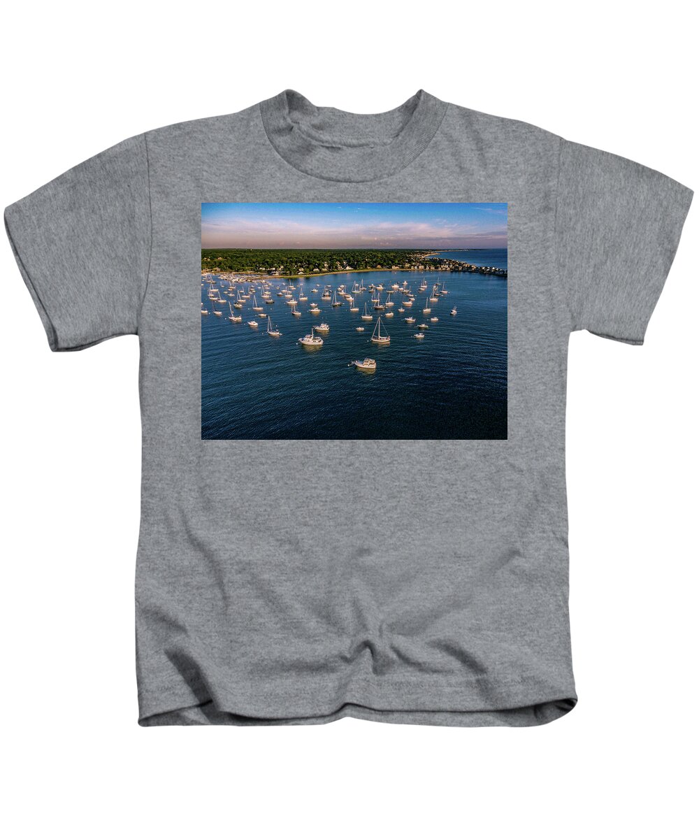 Harbor Kids T-Shirt featuring the photograph Scituate harbor by William Bretton