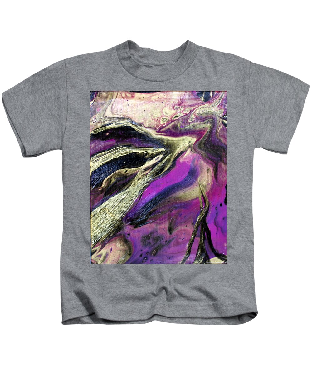 Force Of Flight Kids T-Shirt featuring the painting Soaring by Donna Carrillo