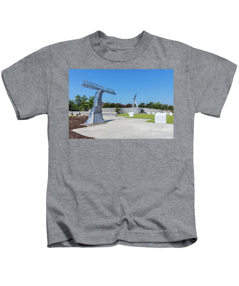Springfield Village Park - Downtown Augusta Ga Kids T-Shirt featuring the photograph Springfield Village Park - Augusta GA by Sanjeev Singhal