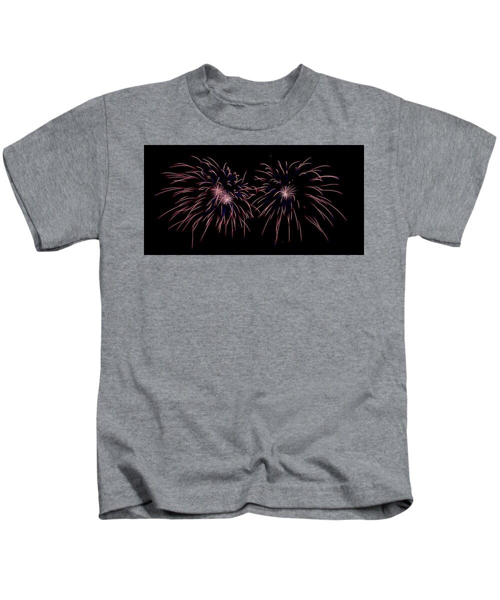 Fireworks Kids T-Shirt featuring the photograph Starbursts by William Dickman