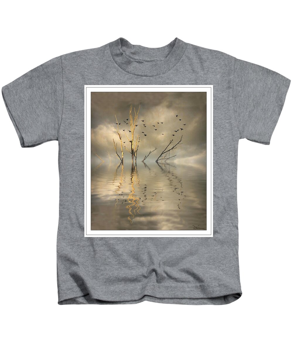 Barren Tree Kids T-Shirt featuring the photograph Submerged by Peggy Dietz