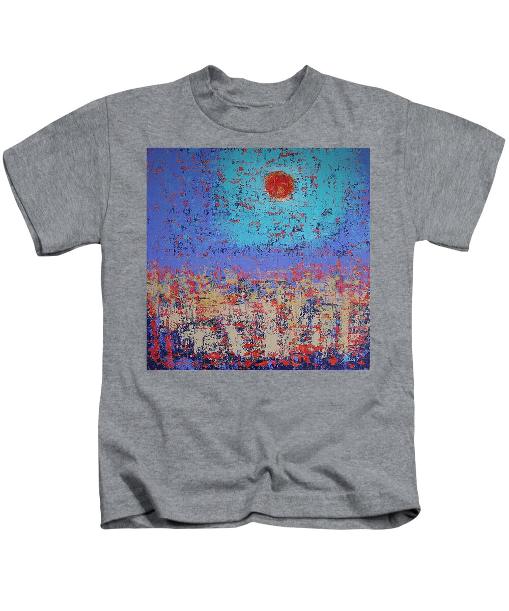 Tidepool Kids T-Shirt featuring the painting Summertide original painting by Sol Luckman