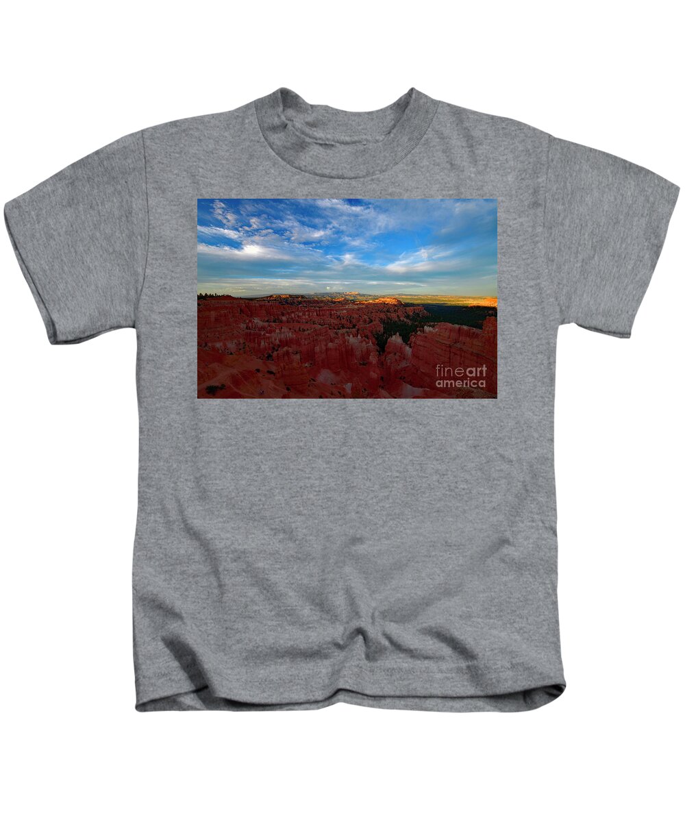 Sunset Kids T-Shirt featuring the photograph Sunset Over Bryce by Amazing Action Photo Video
