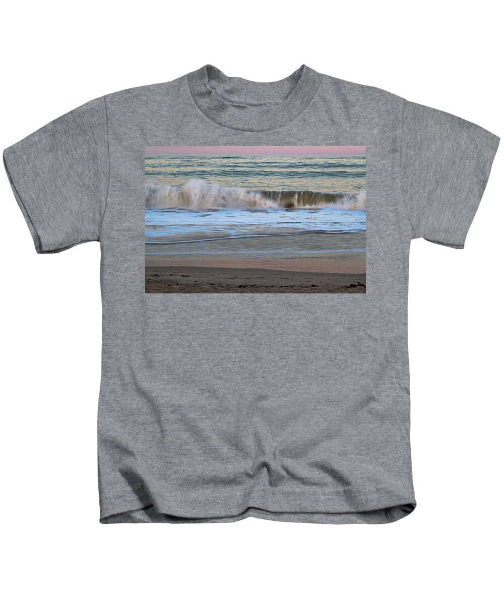 Fractal Wave Kids T-Shirt featuring the photograph Sunset Wave 14 Vero Beach Florida by T Lynn Dodsworth