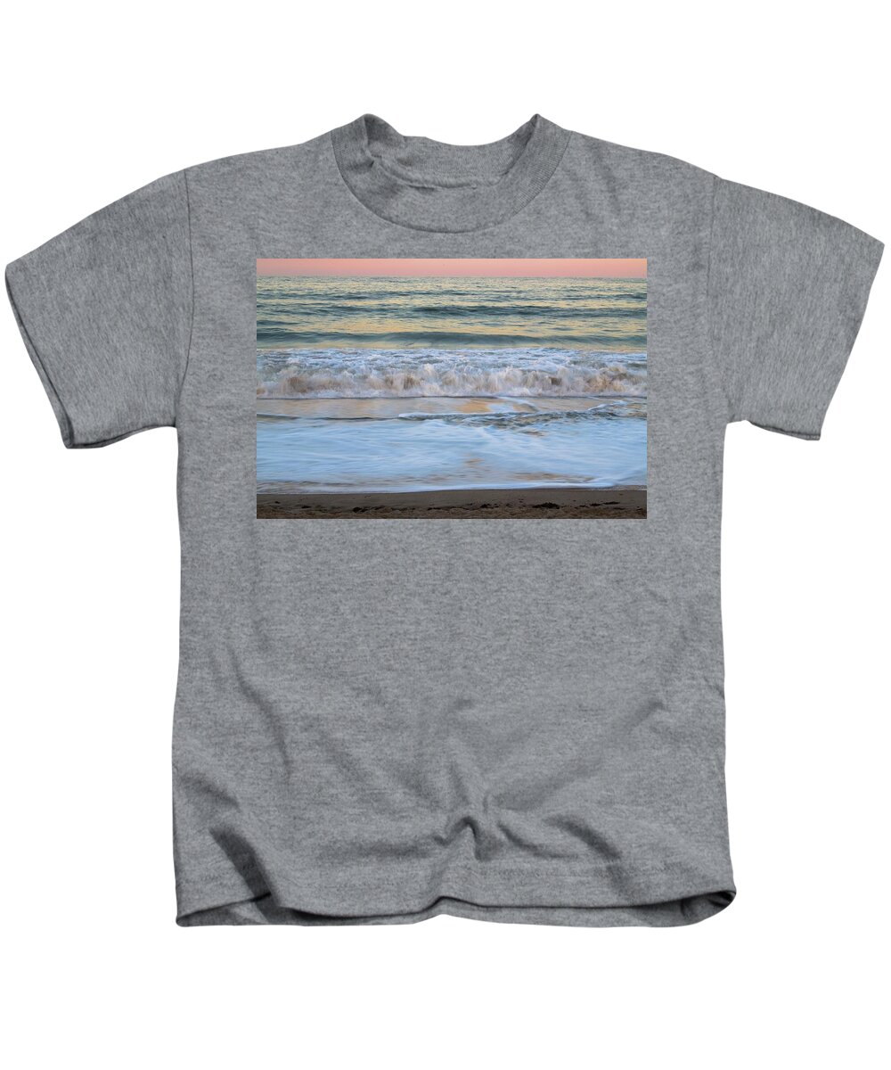 Landscape Kids T-Shirt featuring the photograph Sunset Wave 9 Vero Beach Florida by T Lynn Dodsworth