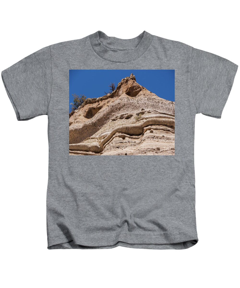 Landscape Kids T-Shirt featuring the photograph Tent Rocks Face by Patricia Gould