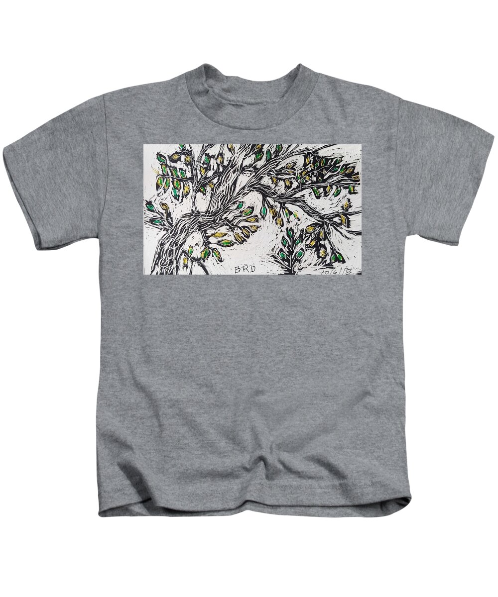 Tree Kids T-Shirt featuring the photograph Tree Branches by Branwen Drew