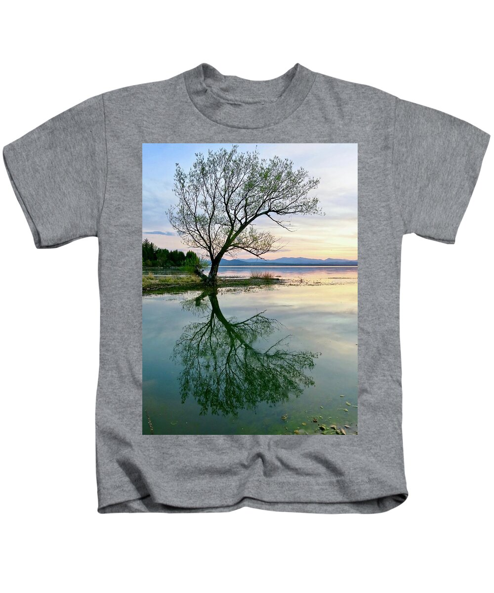 Lake Champlain Kids T-Shirt featuring the photograph Visualizing Spring by Mike Reilly