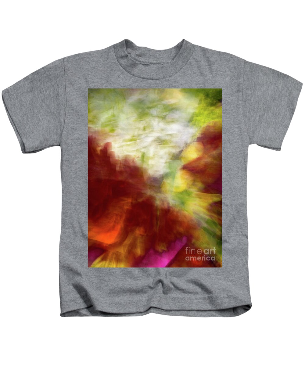 Abstract Kids T-Shirt featuring the photograph White and orange rose abstract by Phillip Rubino