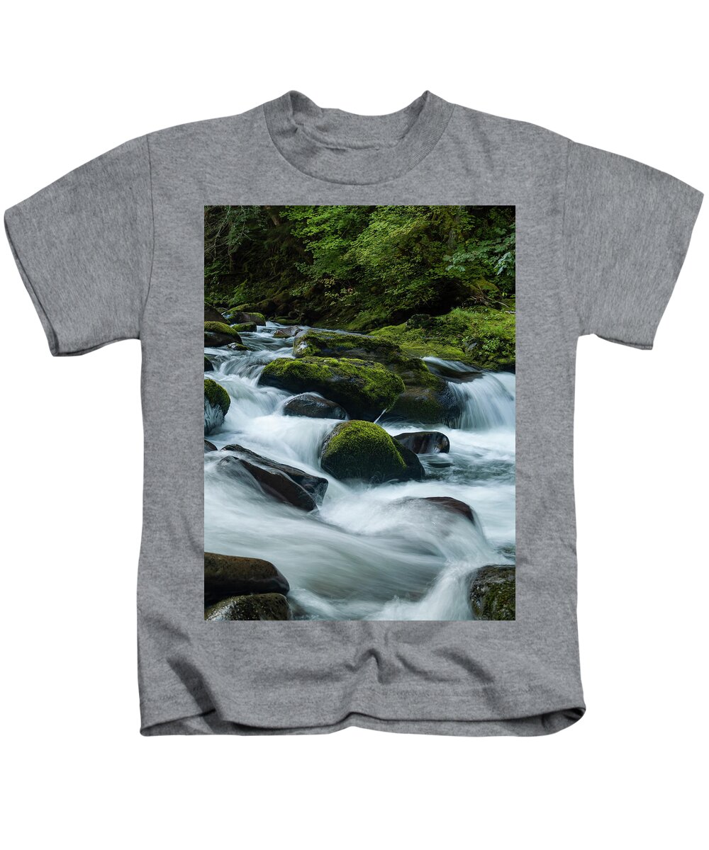 Rivers Kids T-Shirt featuring the photograph White Water by Steven Clark