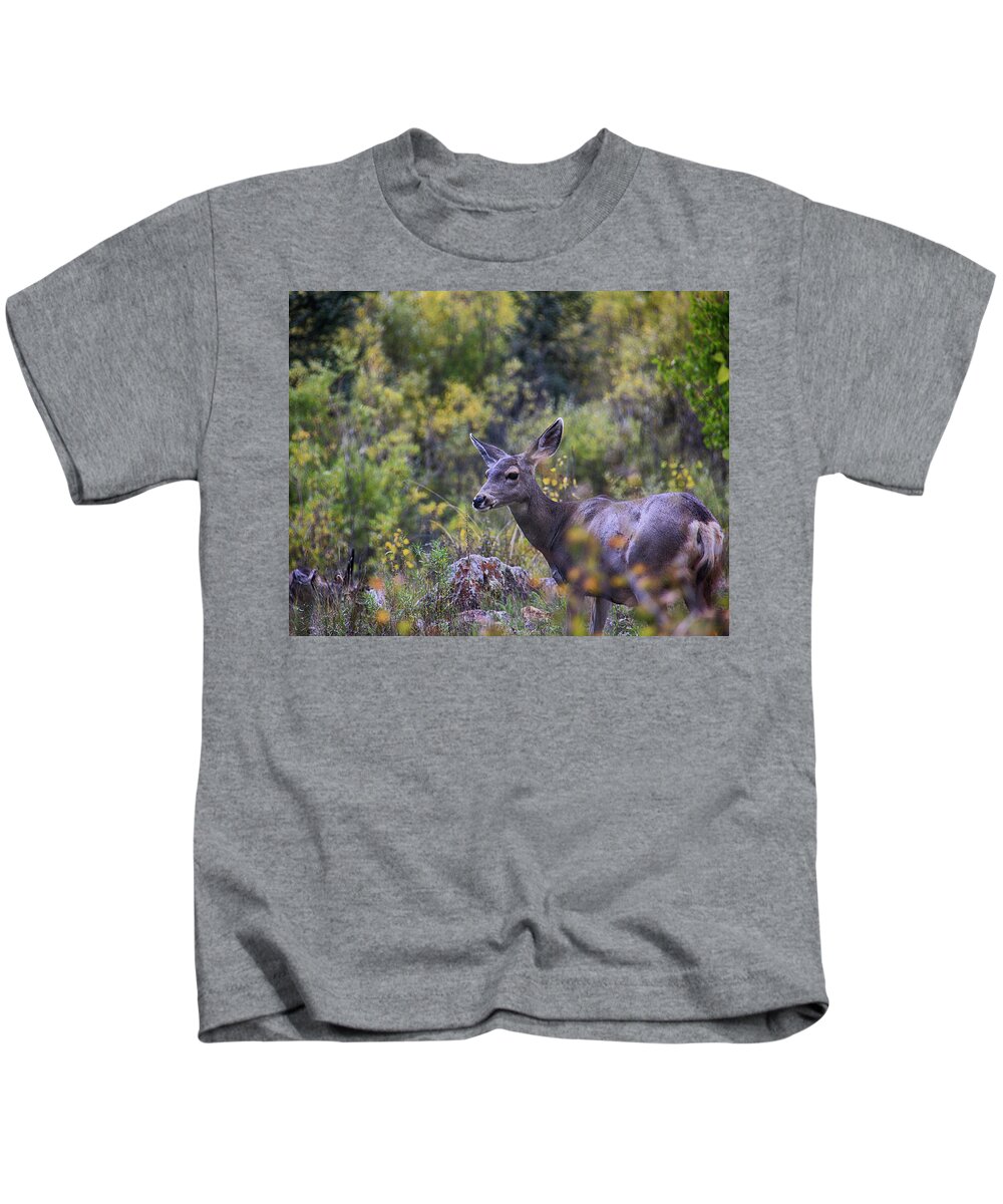 Deer Kids T-Shirt featuring the photograph Wildly Tranquil by See It In Texas