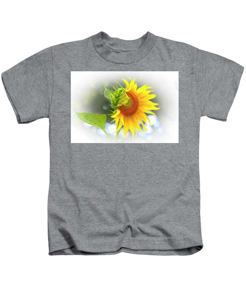 Sunflower Kids T-Shirt featuring the photograph Yellow Petals of Sunshine by Ola Allen