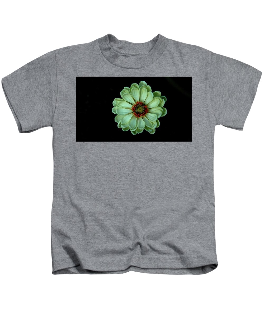 Flower Kids T-Shirt featuring the photograph Zinnia Joy by Allen Nice-Webb