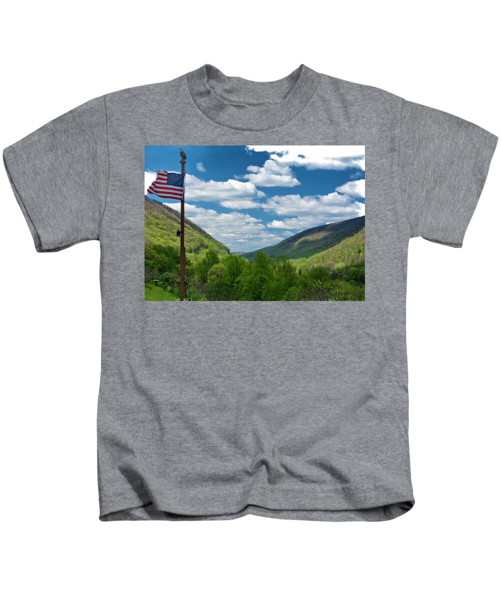 Johnstown Kids T-Shirt featuring the photograph Conamaugh Gap #1 by ARTtography by David Bruce Kawchak