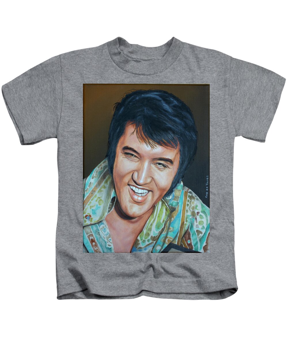 Elvis Kids T-Shirt featuring the painting That's the way it is #2 by Rob De Vries