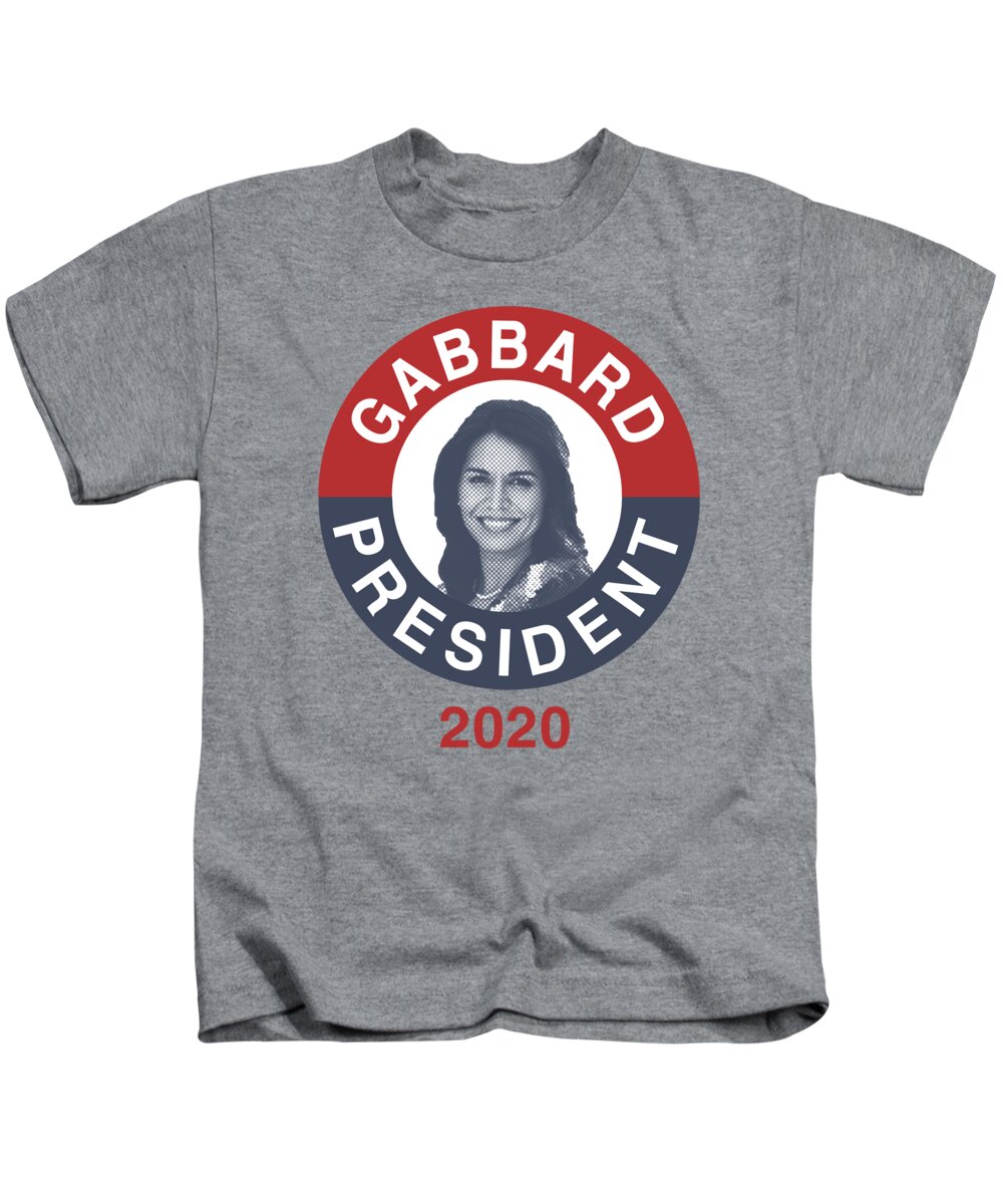 Election Kids T-Shirt featuring the digital art Tulsi Gabbard for President 2020 #1 by Flippin Sweet Gear