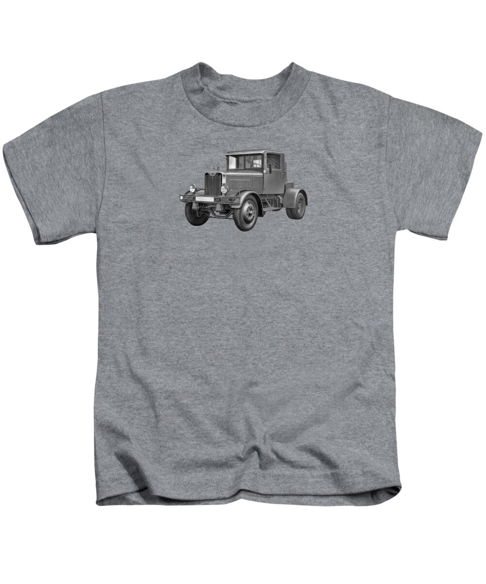 Hanomag Kids T-Shirt featuring the photograph 1940s Hanomag ss 100 diesel truck by Retrographs