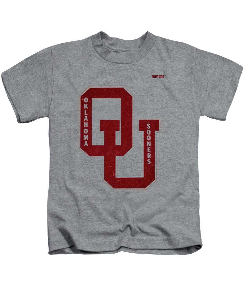 Ou Kids T-Shirt featuring the drawing 1960's Oklahoma Sooners by Row One Brand