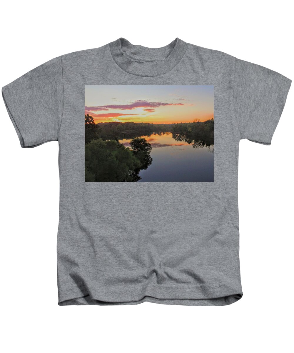  Kids T-Shirt featuring the photograph Tinkers Creek Park Sunset #2 by Brad Nellis