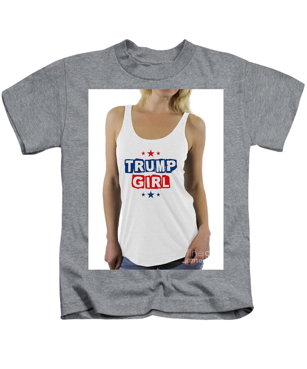 Trump Kids T-Shirt featuring the photograph Trump Girl 2 #2 by Action