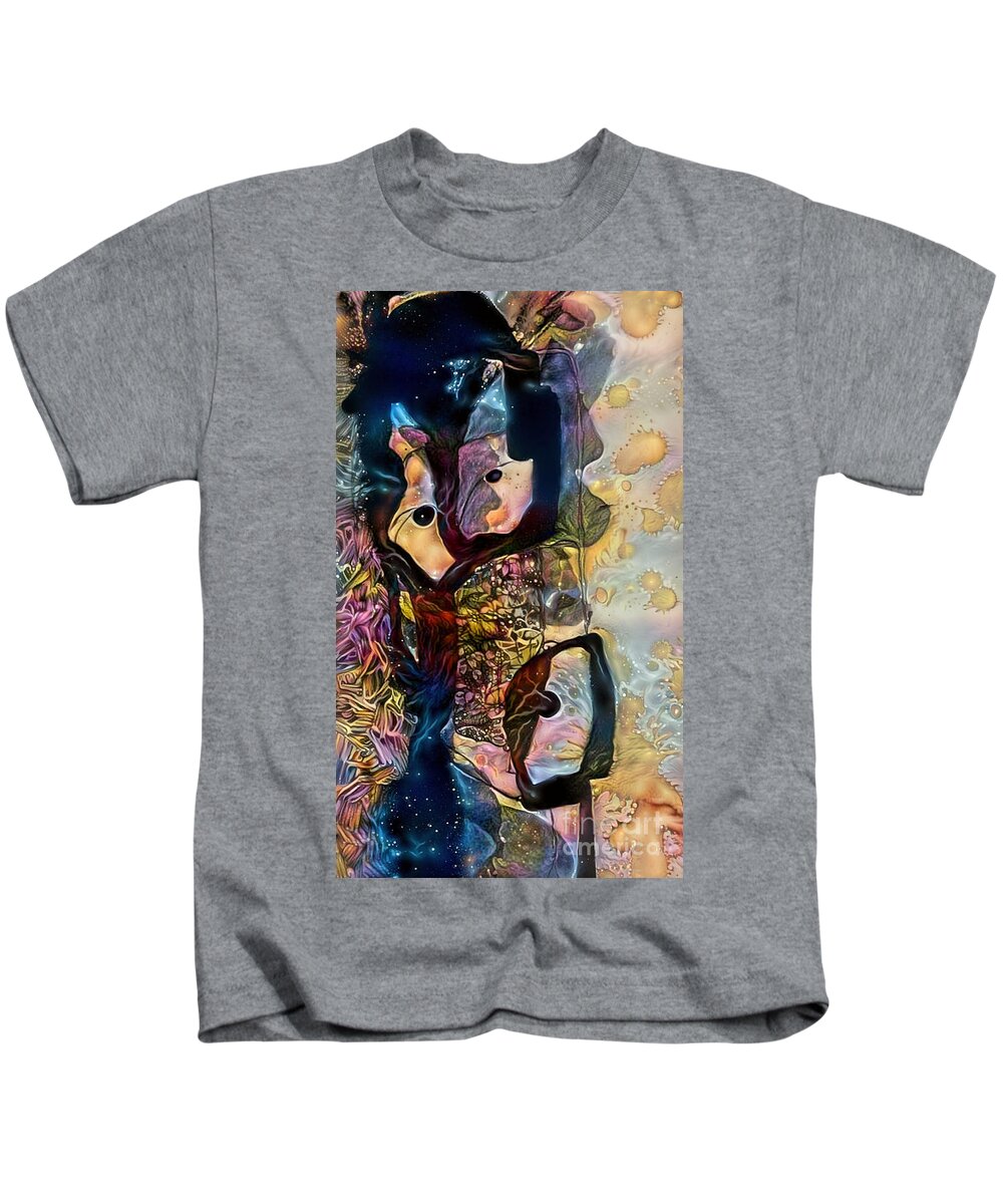Contemporary Art Kids T-Shirt featuring the digital art 22 by Jeremiah Ray