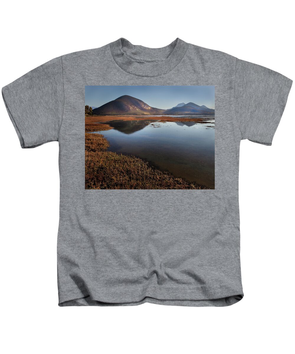  Kids T-Shirt featuring the photograph Morro Bay Estuary #3 by Lars Mikkelsen