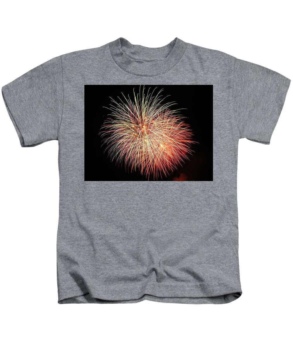 Fireworks Kids T-Shirt featuring the photograph Fireworks #48 by George Pennington