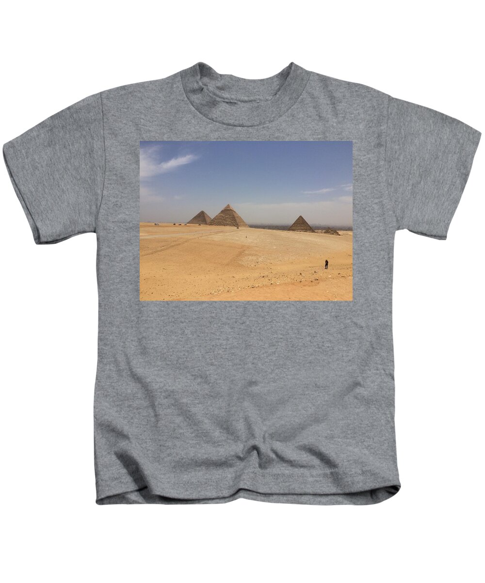 Giza Kids T-Shirt featuring the photograph Great Pyramid #5 by Trevor Grassi