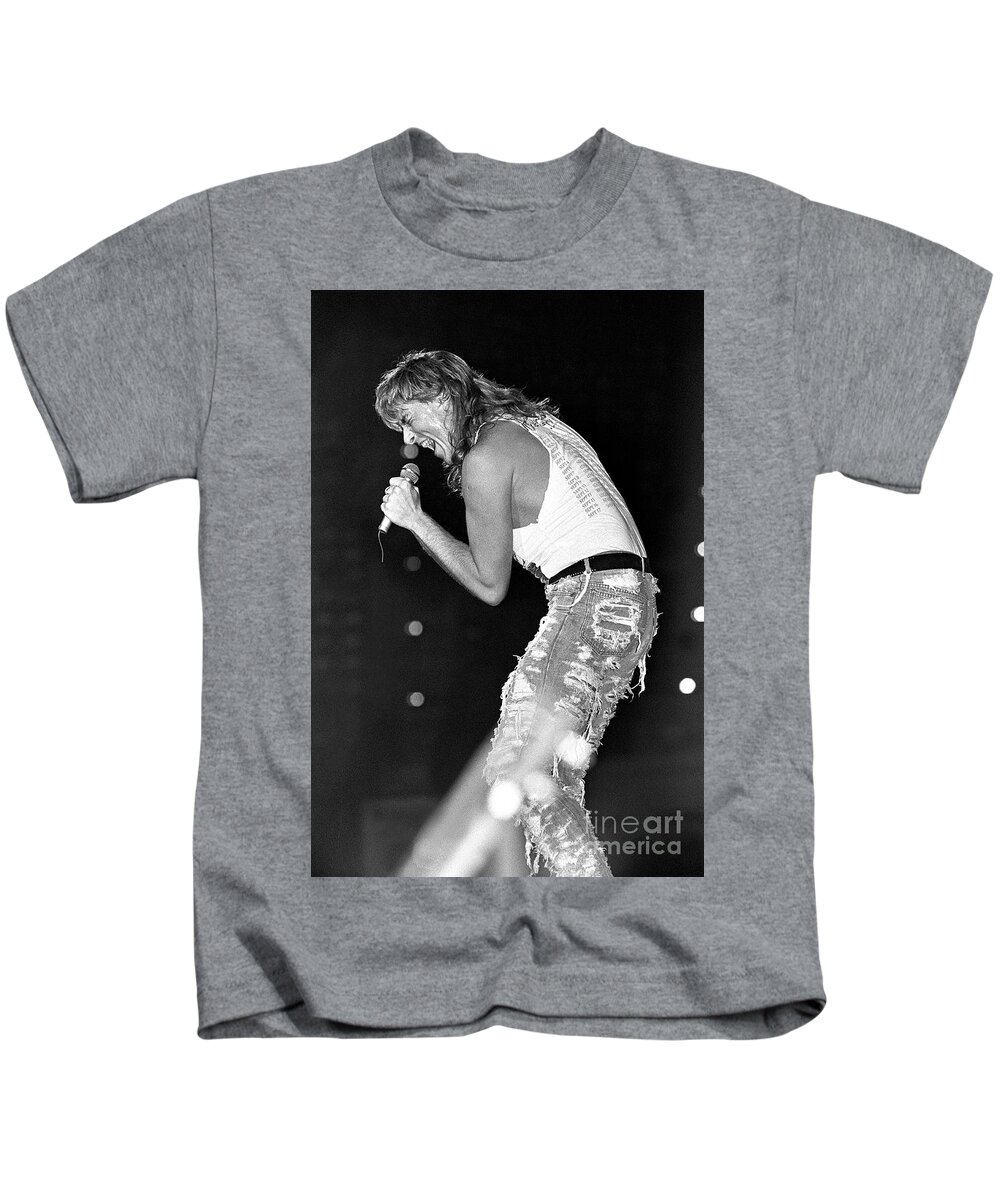 Lead Singer Kids T-Shirt featuring the photograph Joe Elliott - Def Leppard #5 by Concert Photos