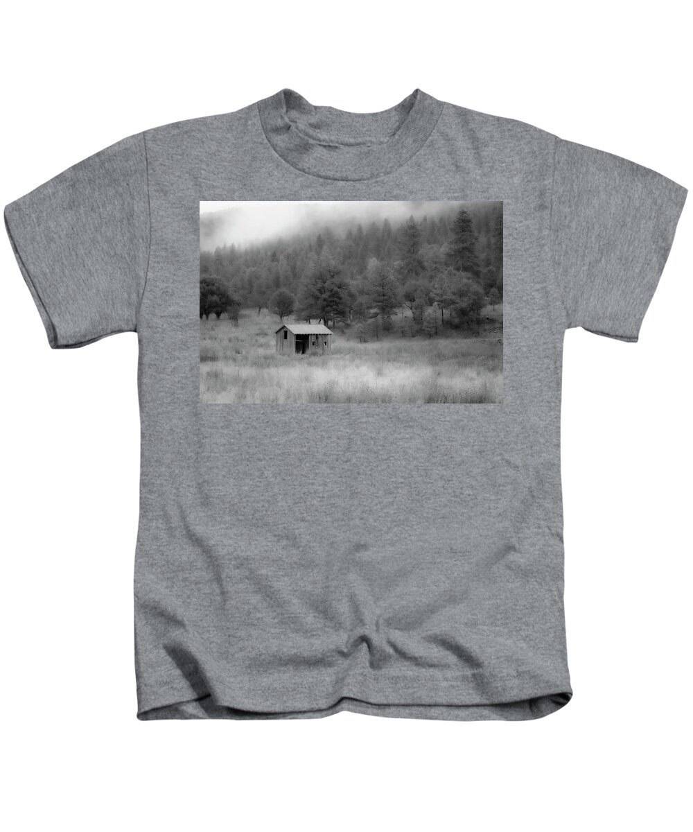 Dreamy Kids T-Shirt featuring the photograph A Dreamscape Barn by Mary Lee Dereske