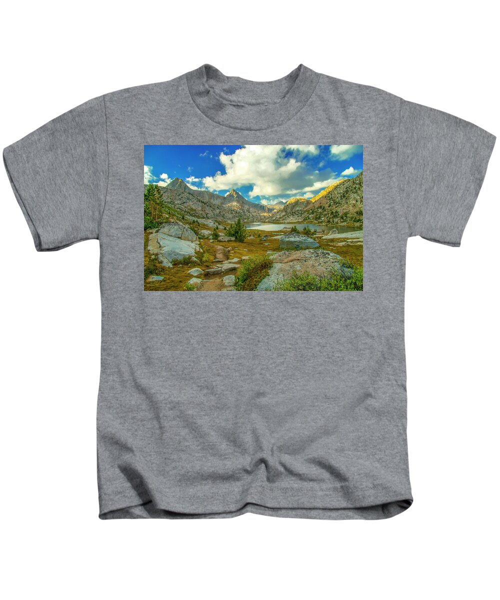 Kings Canyon National Park Kids T-Shirt featuring the photograph A Morning in Evolution Basin by Doug Scrima