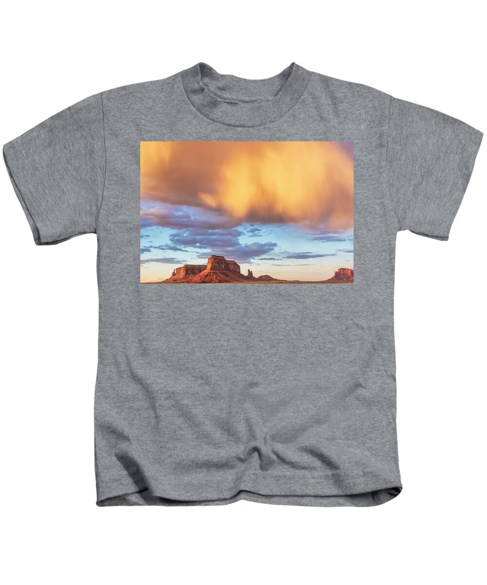 Clouds Kids T-Shirt featuring the photograph Amazing Cloud Sunset by Jurgen Lorenzen