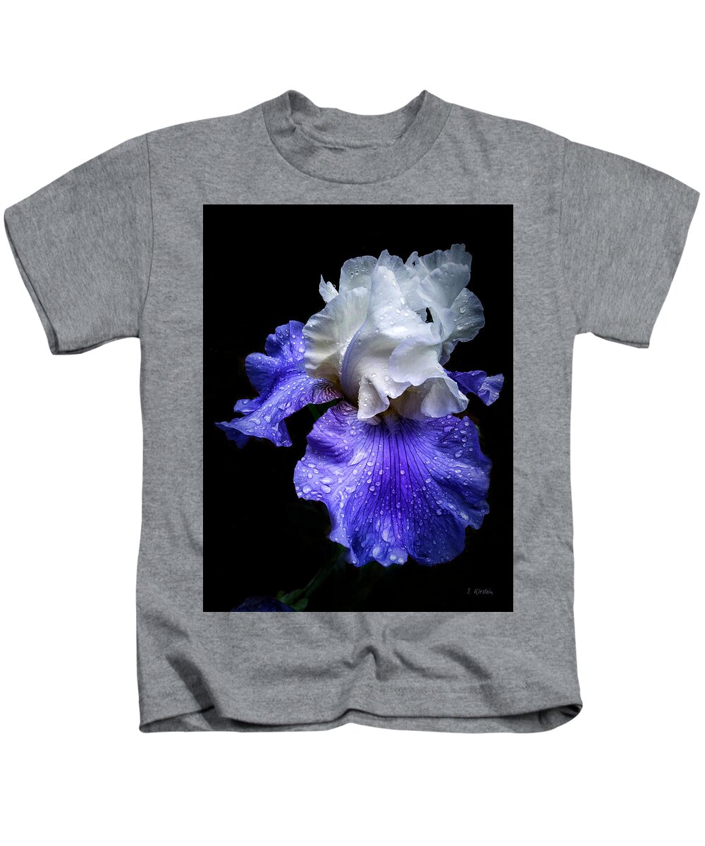 Angelic Kids T-Shirt featuring the photograph Angelic Iris by Janis Kirstein