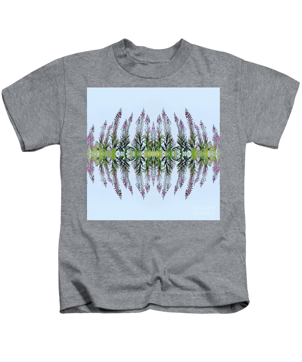 Floral Kids T-Shirt featuring the digital art As Above so Below by Alexandra Vusir