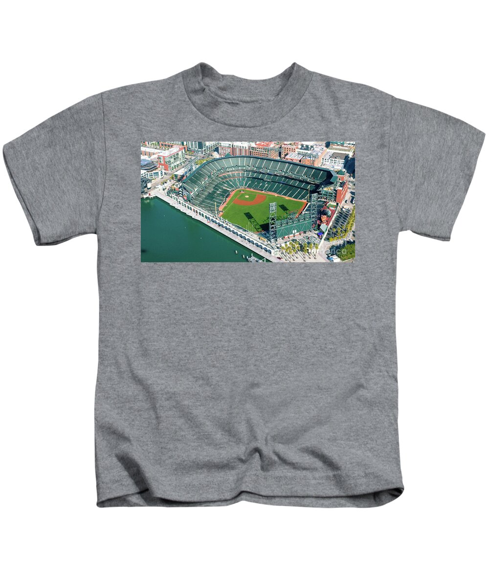 Stadium Kids T-Shirt featuring the photograph AT and T Park by Julia Robertson-Armstrong