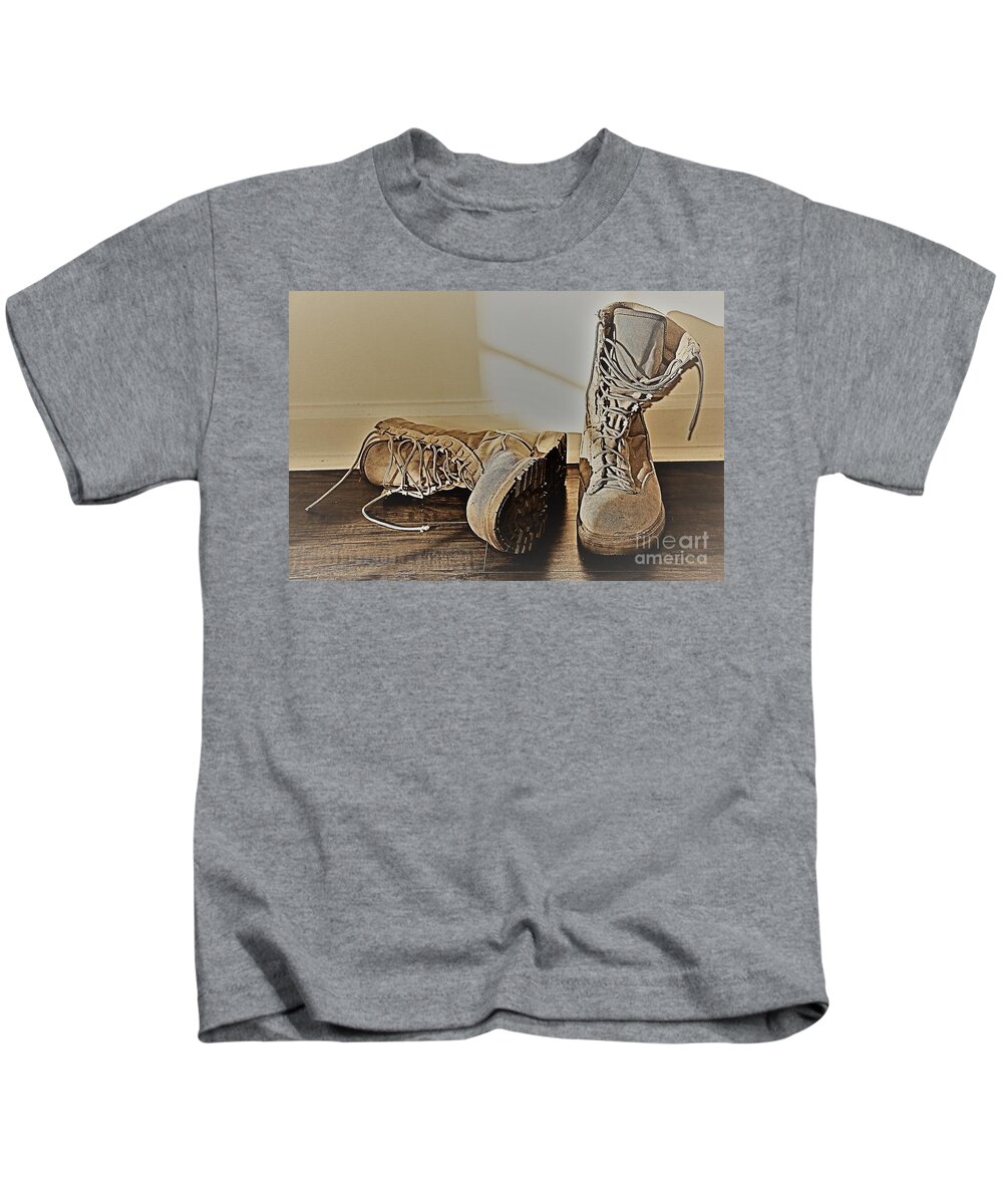 Prints Kids T-Shirt featuring the photograph At Ease by Barbara Donovan