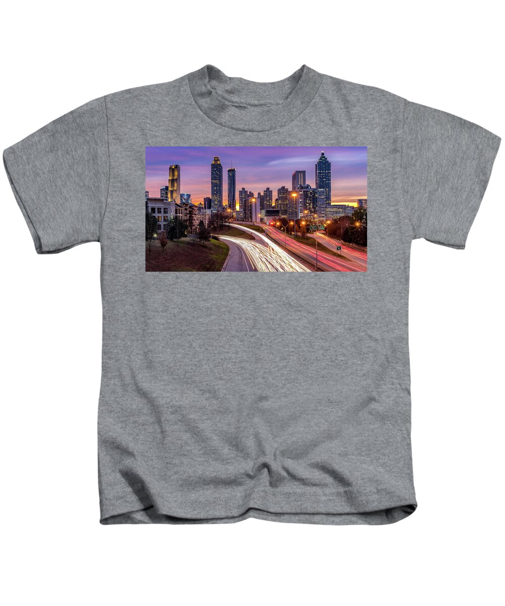Atlanta Kids T-Shirt featuring the photograph Atlanta by Darrell DeRosia
