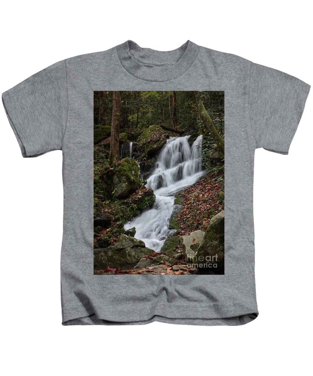 Autumn Kids T-Shirt featuring the photograph Autumn Falls by Doug Sturgess