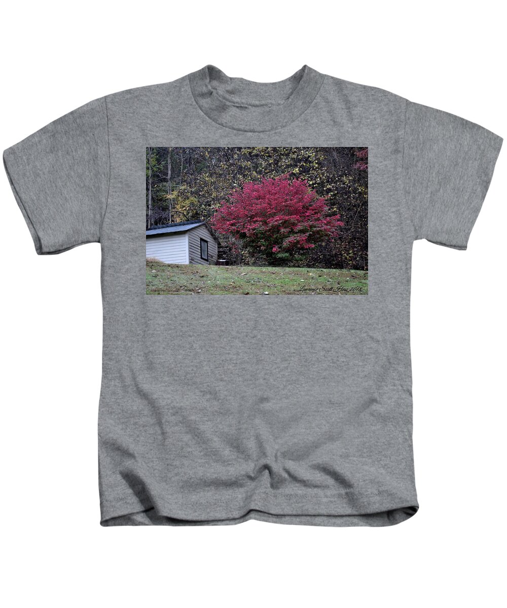 Treesleaves Kids T-Shirt featuring the photograph Autumn Trees by Lawrence Hess