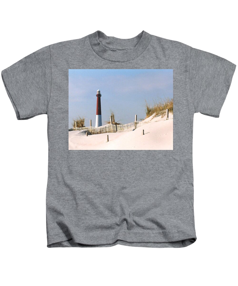 Barnegat Kids T-Shirt featuring the photograph Barnegat Lighthouse by Steve Karol