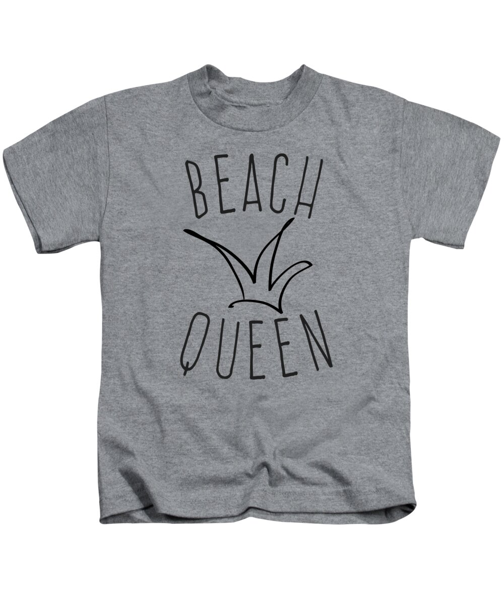 Cool Kids T-Shirt featuring the digital art Beach Queen by Flippin Sweet Gear