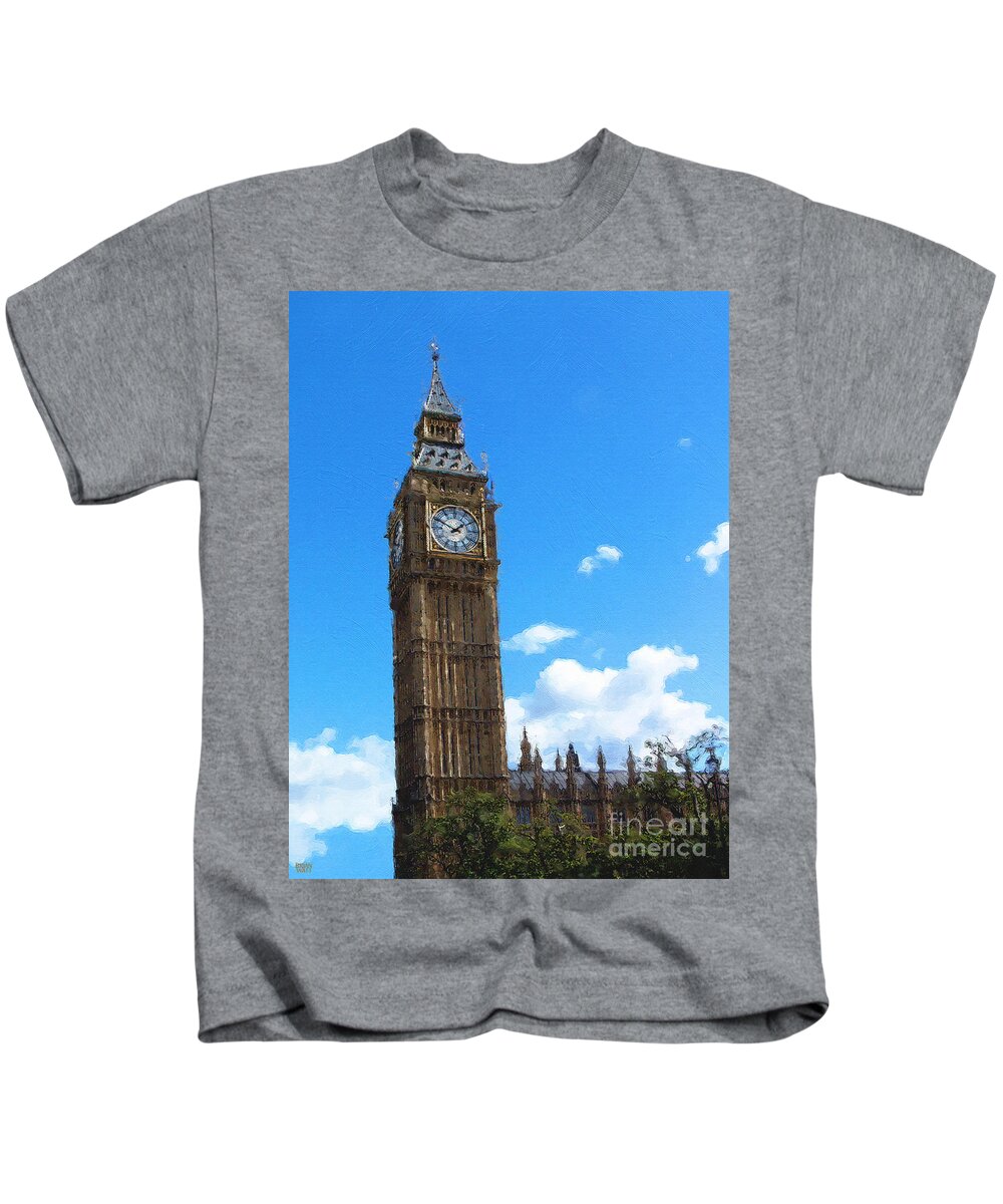 Big Ben Kids T-Shirt featuring the photograph Big Ben by Brian Watt
